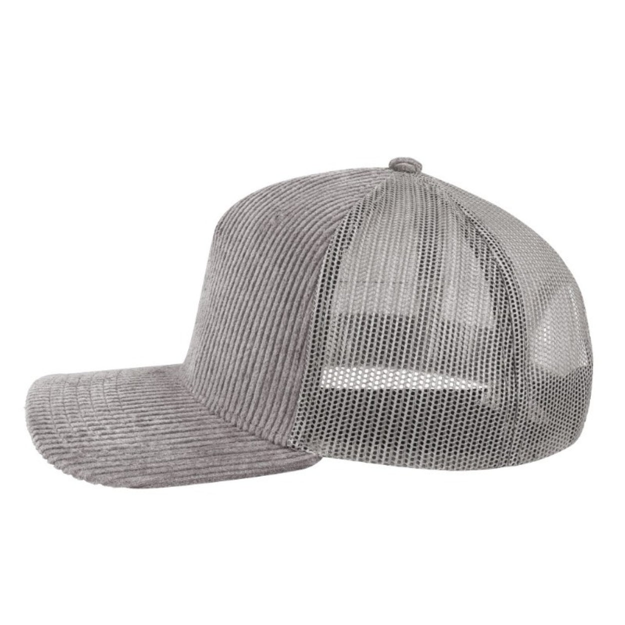 5 Panel Corduroy Trucker Cap - Image 2